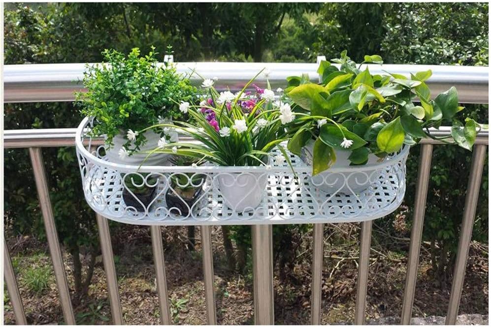 Amazon Co Jp ベランダ 園芸ラック バルコニー手すりの花は家庭用ハンガー鍛鉄フェンスハンギングフラワーポットは フックでスタンド 鉢 プランター 植木鉢スタンド 色 白 Size 80cm Diy 工具 ガーデン