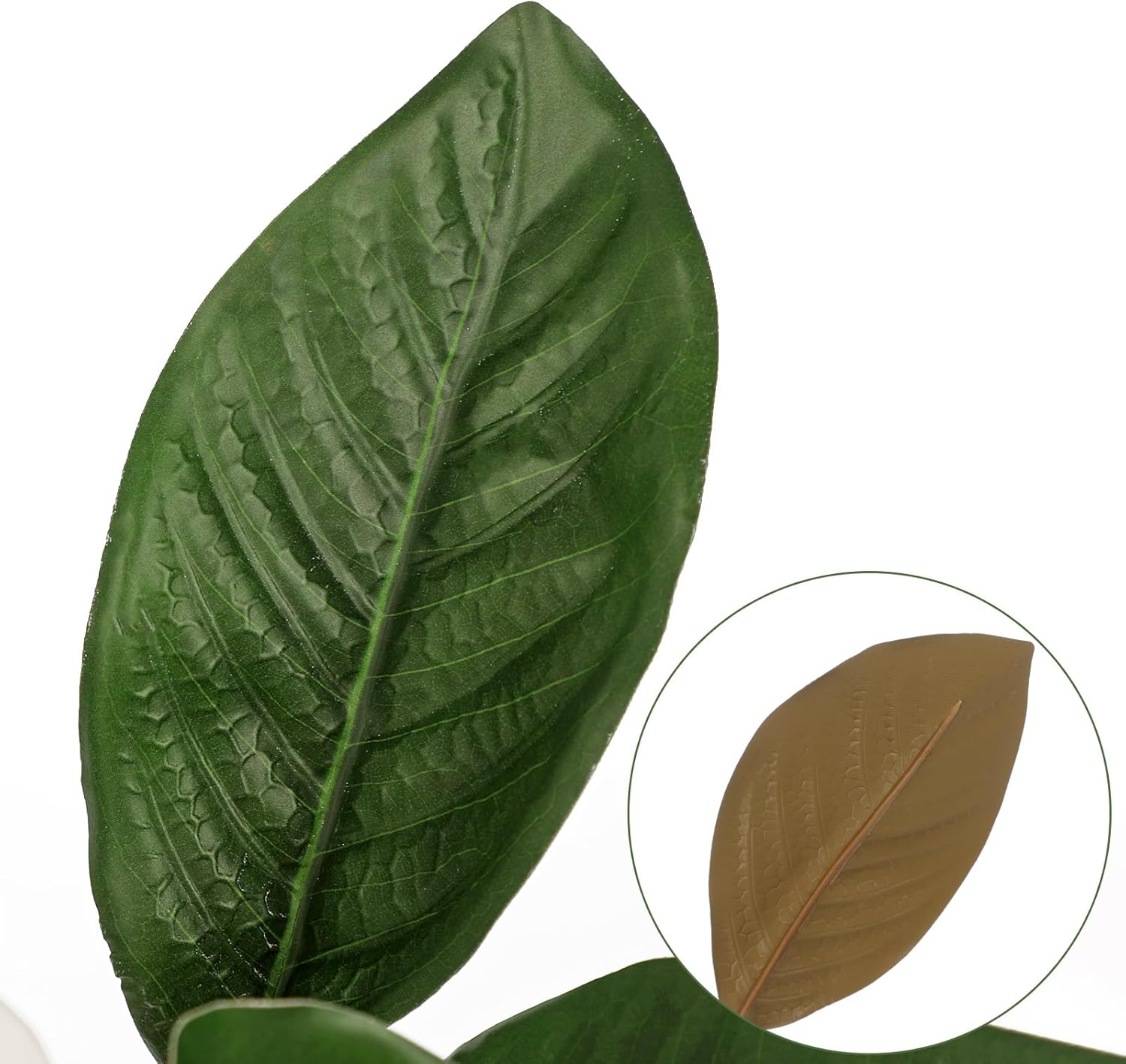 3 Stems Artificial Magnolia Flowers, Real Touch 29 inch Faux White Magnolia Flower Long Stem for Home Office Wedding Floral Arrangement Table Centerpiece Decor - Image 7