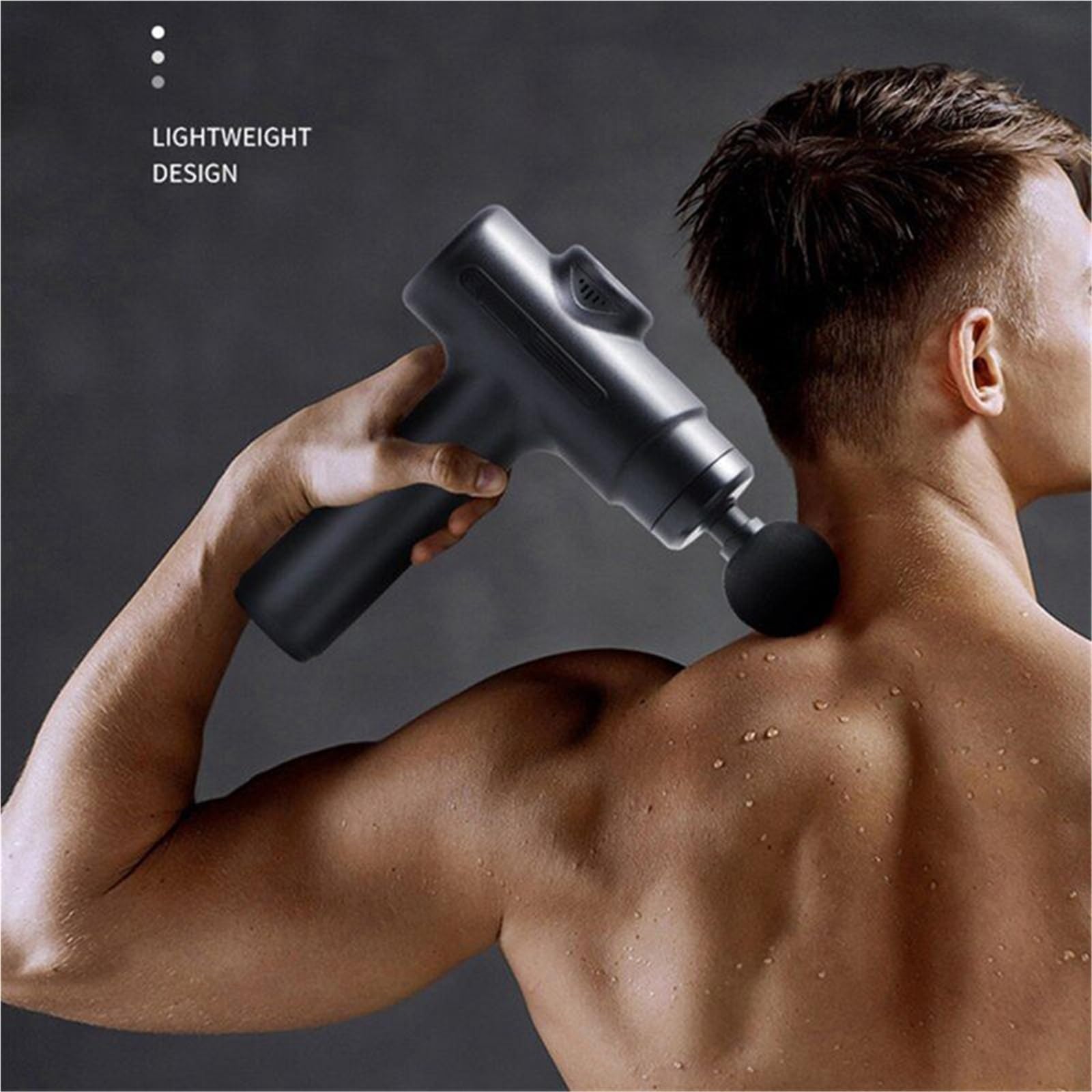 Pistola Massaggiante, Pistola Per Massaggio A 4 Teste Elettrica Tessuti Profondi Muscoli per il rilassamento muscolare