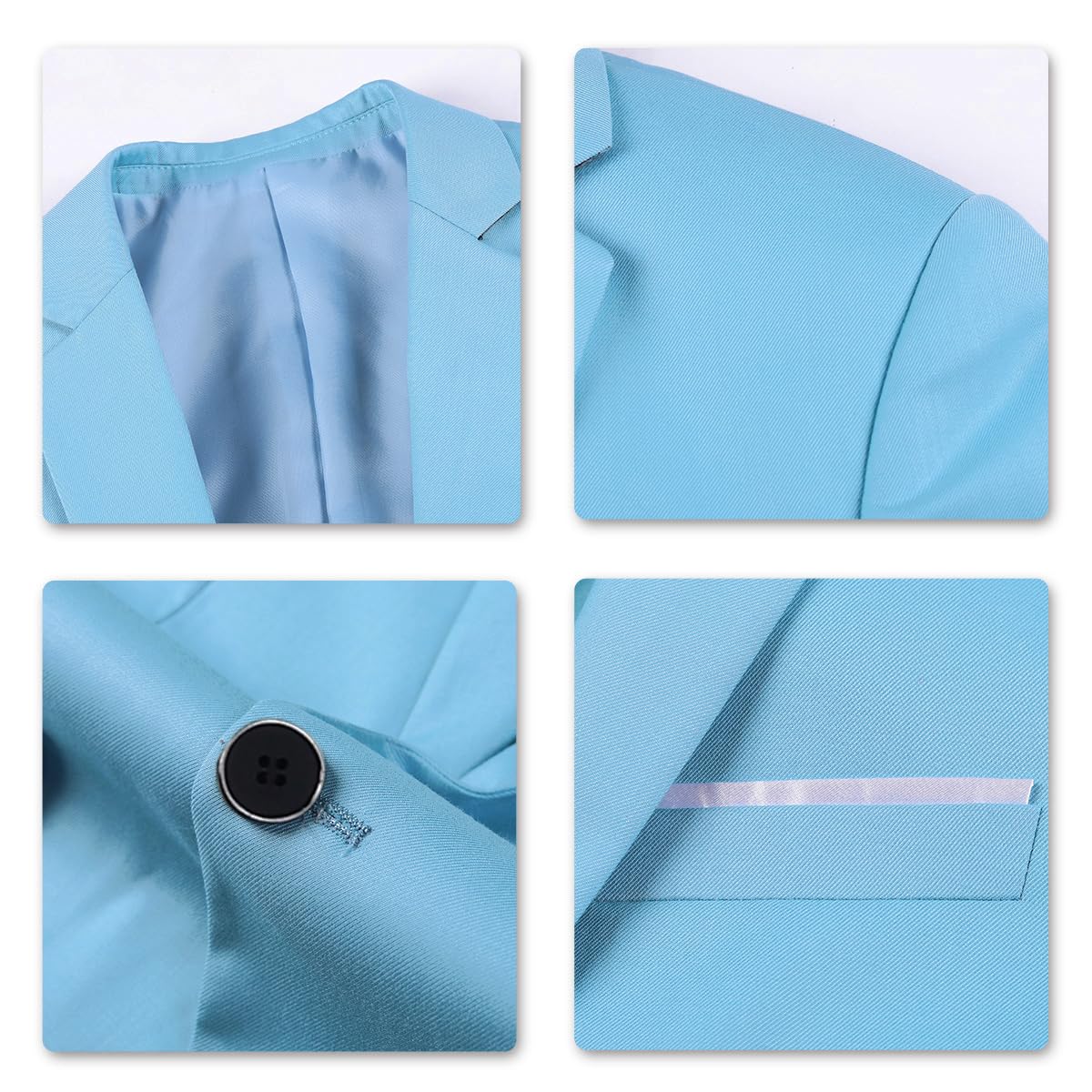 Allthemen Abiti da Uomo 2 Pezzi Suit Slim Fit Wedding Dinner Tuxedo Abiti per Uomo Business Casual Giacca e Pantaloni 10 Colori Disponibili