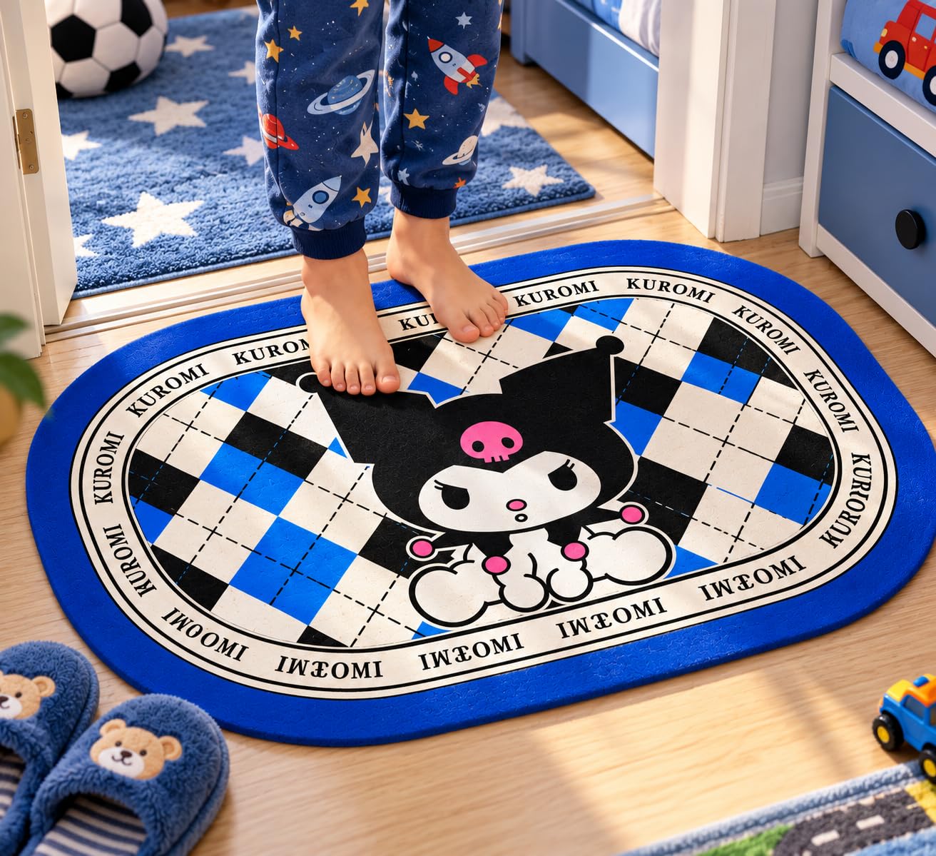 Cute Doraemon Doormat - Pink Kids Room Rug -12
