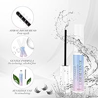 Vista 2 de LANKIZ Removedor de pegamento para pestañas en racimo, removedor de pegamento en racimos, removedor de pegamento de pestañas para unir y sellar