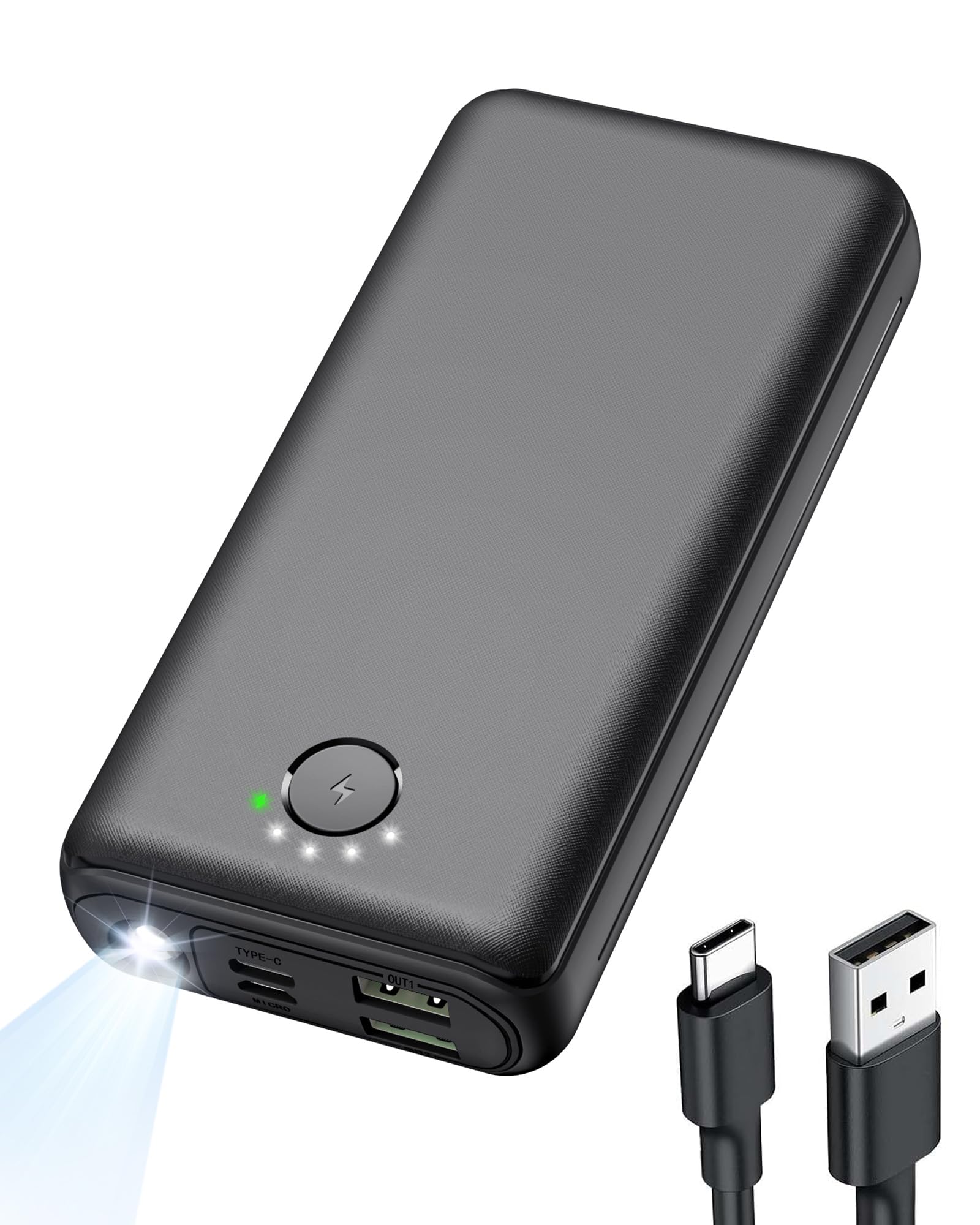 Portable Charger Power Bank 40000mah USB C Fast Charging 22 5W External Battery Pack Phone Charger Quick Charge