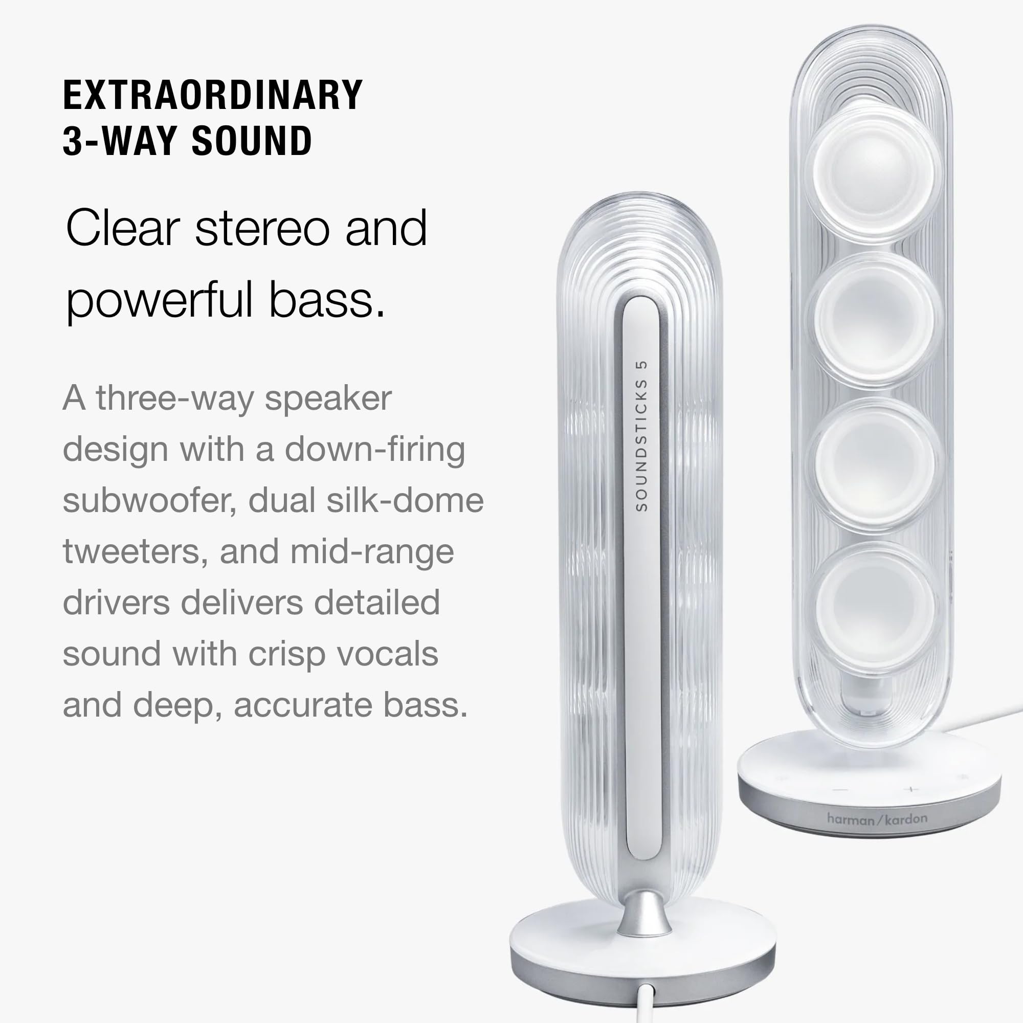 Harman Kardon SoundSticks 5-2.1-Channel Bluetooth Speaker with