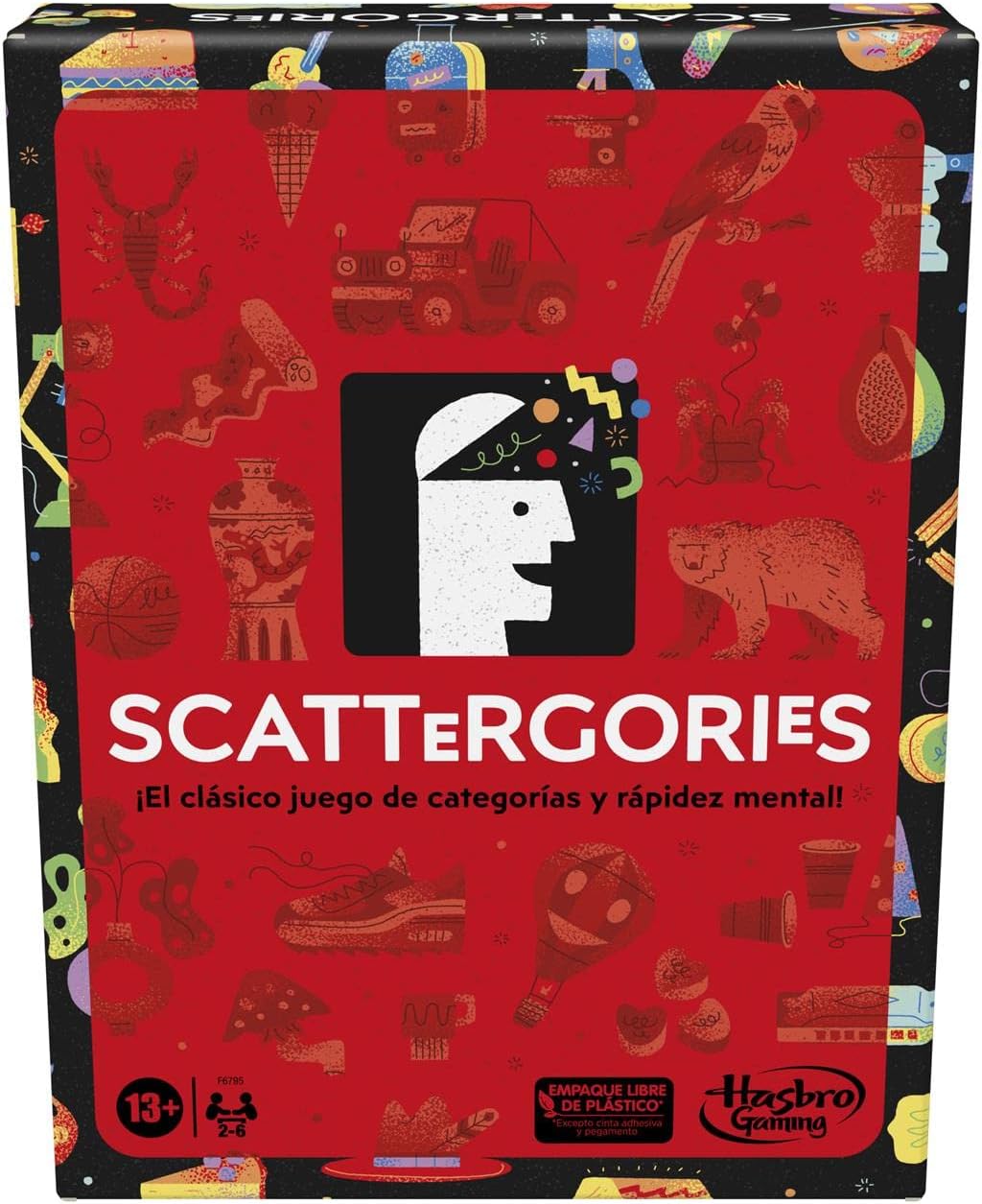 Juego clásico Scattergories - Juego de Fiestas para Adultos y Adolescentes a Partir de 13 años - Juego de Mesa para 2 o más Jugadores