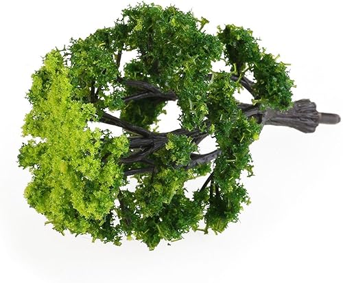 Miniatura 9 de WINOMO 12 árboles modelo de construcción, árboles en miniatura, tren, ferrocarril, paisaje, arquitectura, árboles para manualidades, modelo de