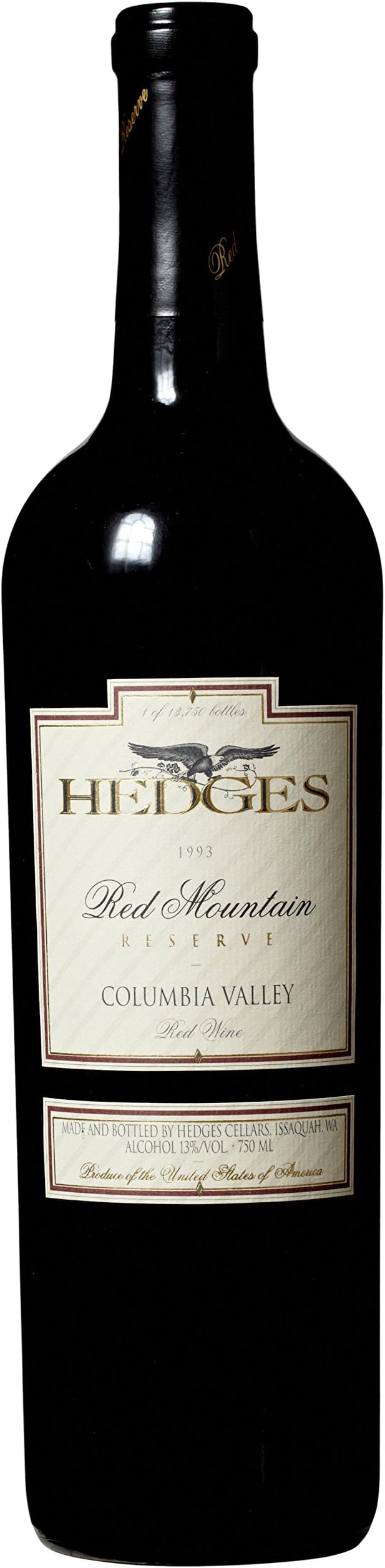 1993 Hedges Family Estate Red Mountain Reserve Red Blend 750 mL Wine