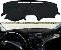 YIZ Custom Fit Black Dash Cover for Acura TL 2004-2008 w/ Climate Sensor, No Speakers/Light Sensor - UV Protection Mat Y02