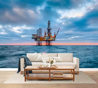 Wall Mural Peel and Stick up rig Sunset Large Wallpaper Self Adhesive Contact Paper Removable 3D Wall Sticker for Living Room Bedroom 94"x132"