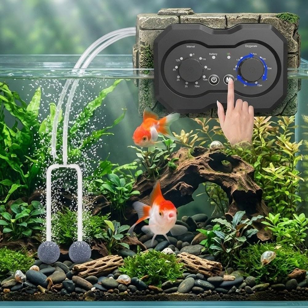 Aeratore solare per laghetto, pompa ad aria solare da 6 W per stagno con 2200 mAh per batteria per giardino per acquario idroponico koi Fish Tank
