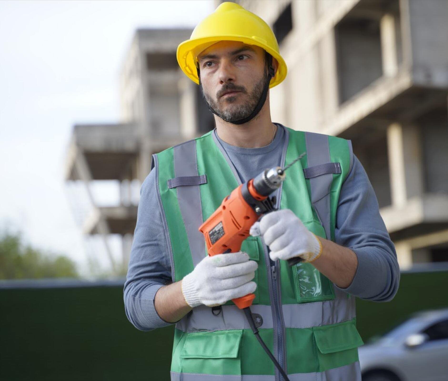 Reflective Work Vest Dazonity High Visibility - With Multiple Pockets ...