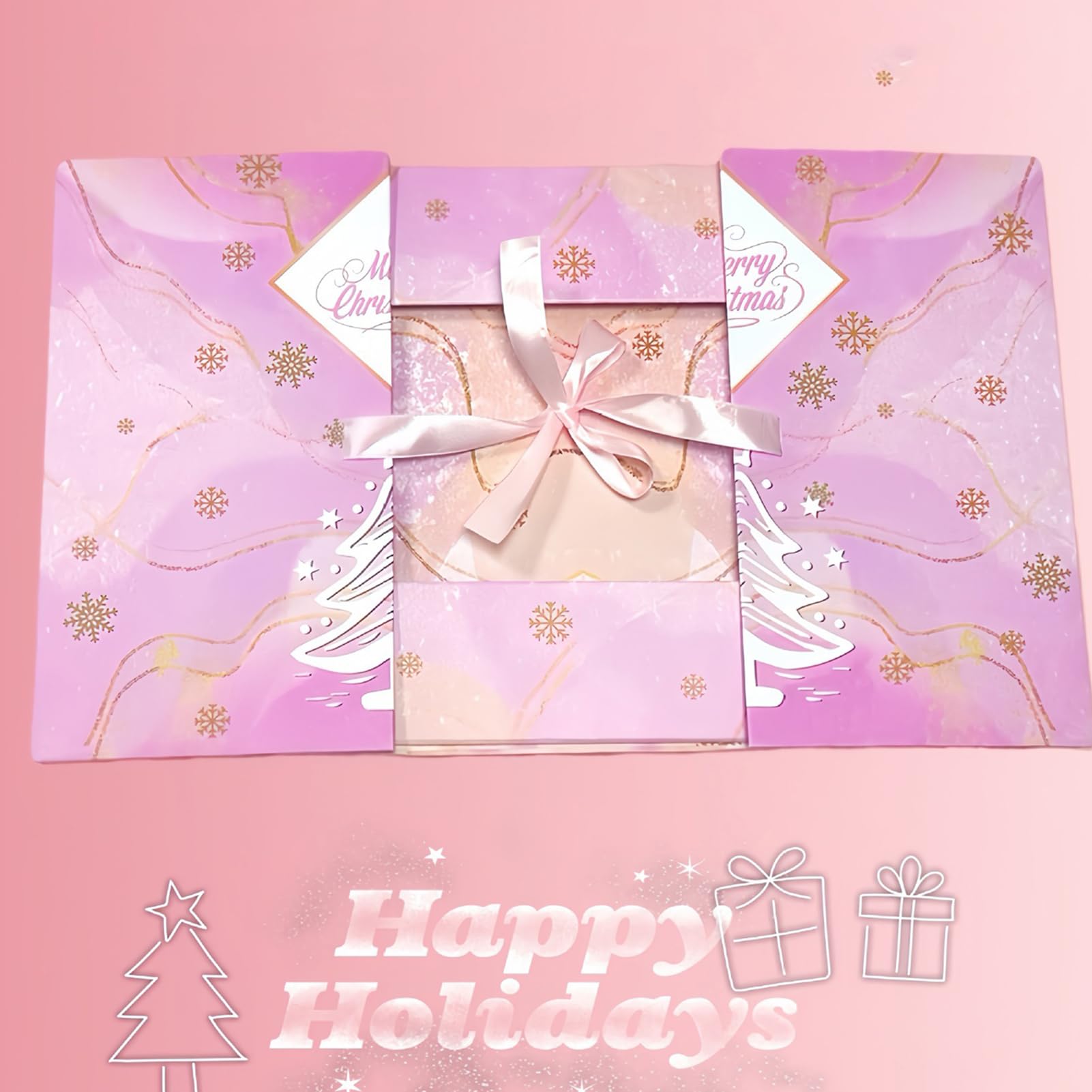 Calendario 'Avvento Vuoto Decorazioni Natalizie Riutilizzabili 24 Scomparti