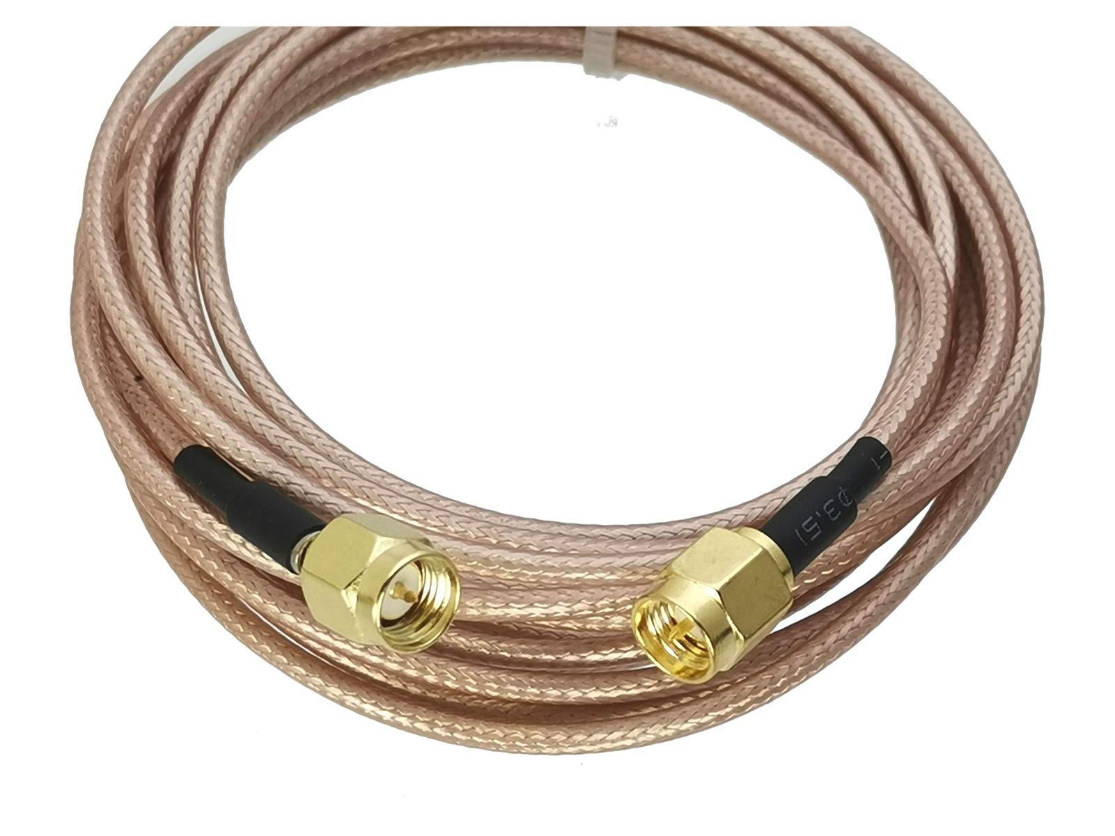 10pcs RG316 SMA Maschio Maschio per CONNETTORE Maschio Maschio SMA CONNETTORE RF Coassiale Cavo coassiale coassiale per Antenna Radio 4 Pollici ~ 5m (Color : 5M)