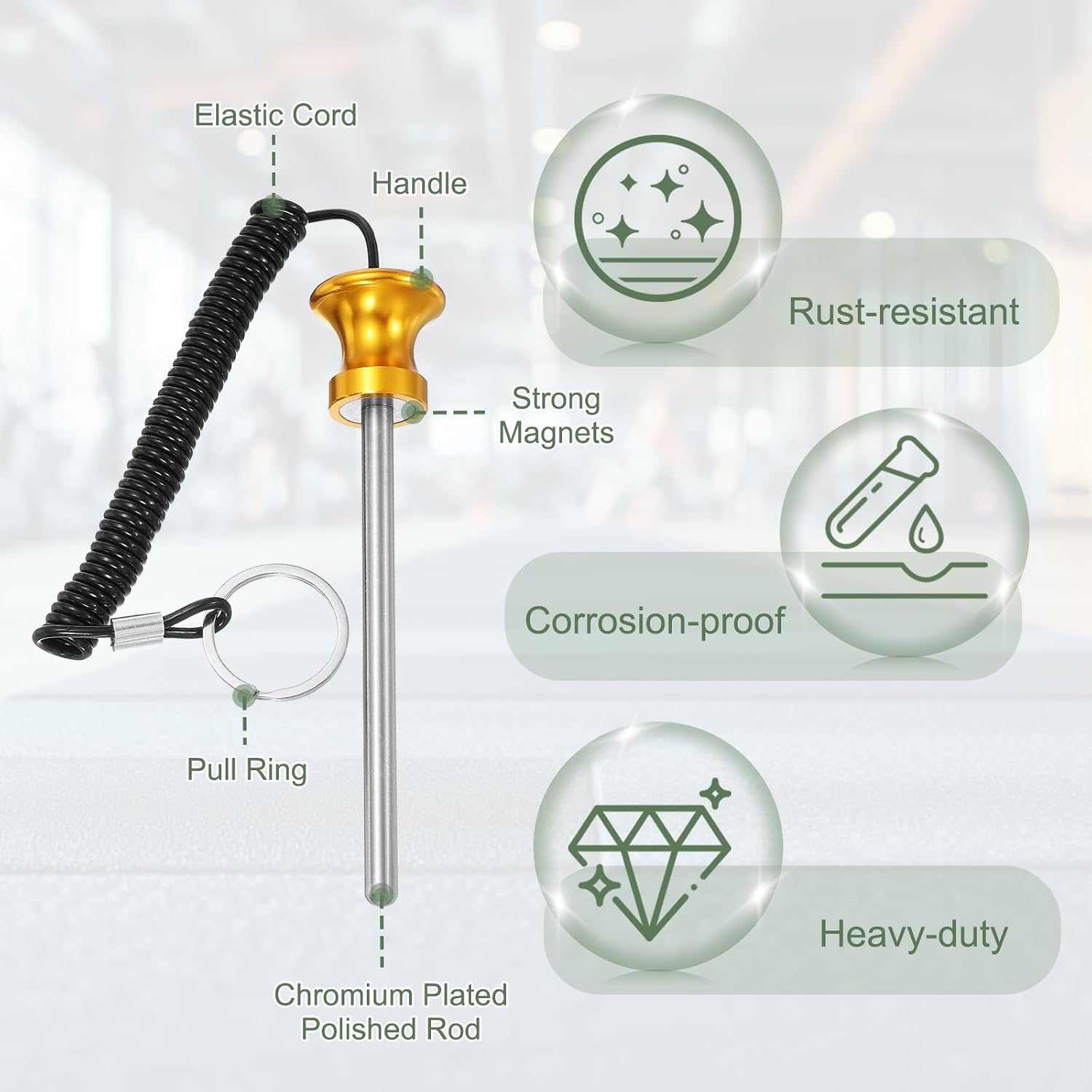 Weight Stack Pin, Weight Gym Pin with Pull Rope for Home Gym Club image 4