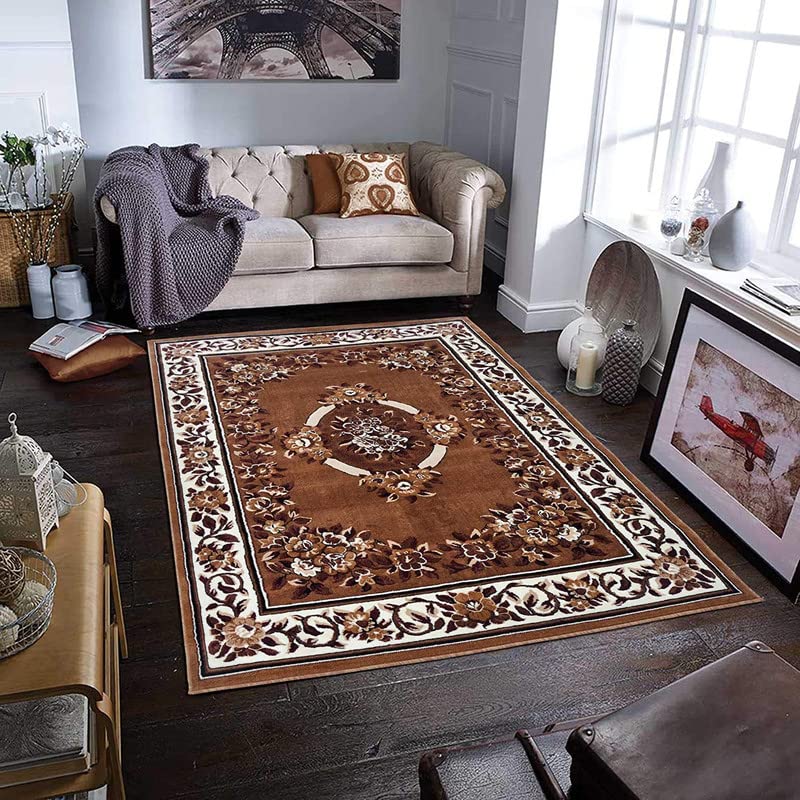 ATM CARPET Acrylic Wool Carpet for Your Living Room & Drawing Room with 1 Inch Thickness- (180X240 Gold Colour) 6x8 Feet (B096QFMHZ2) Amazon Price History, Amazon Price Tracker