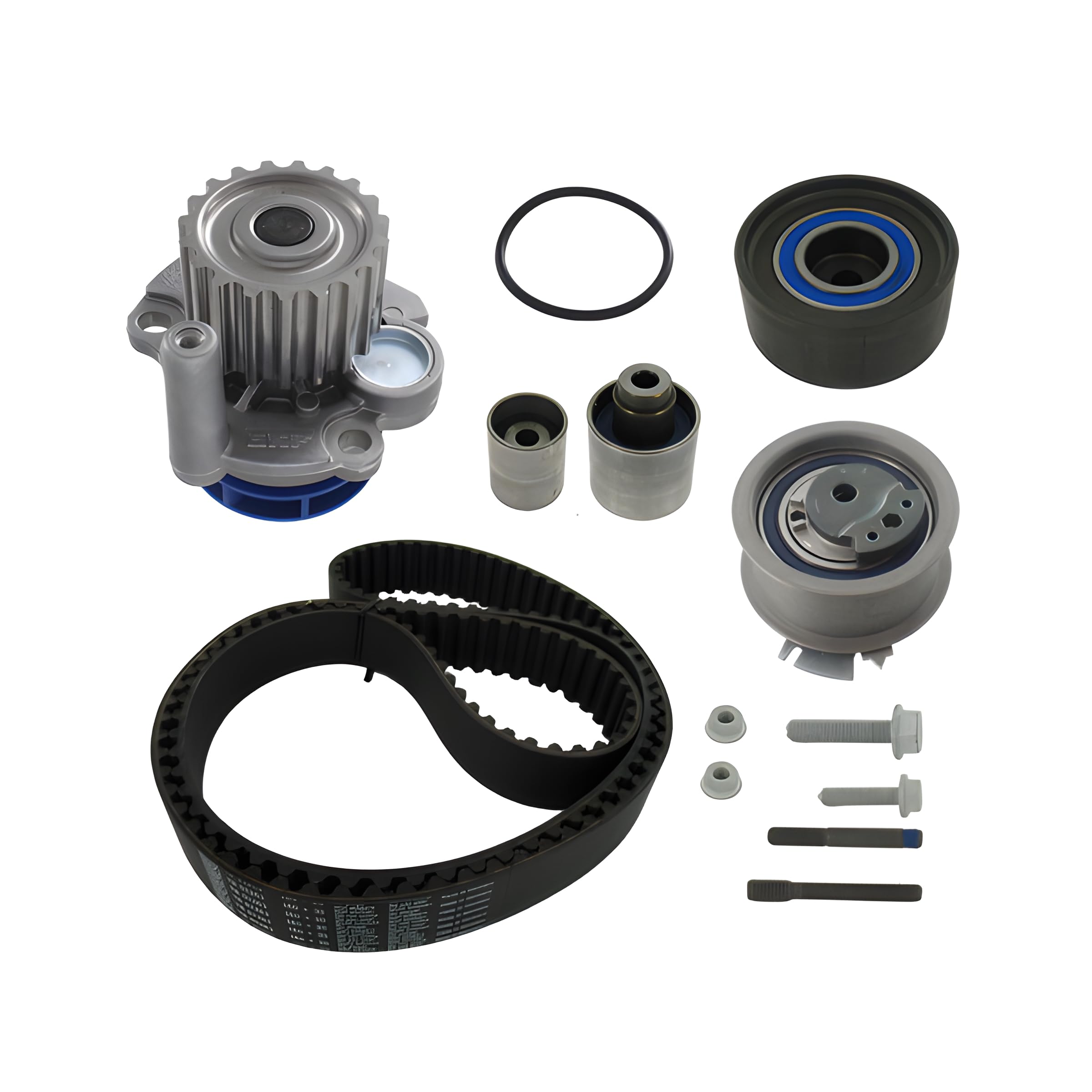 SKF Pompe à eau + kit de courroie de distribution VKMC01263-1 | Compatible avec: AUDI A3, A3 Cabriolet, A3 Sportback, A4 Allroad B8, A4 B8, A4 B8 Avant, A5, A5 Cabriolet, A5 Sportback