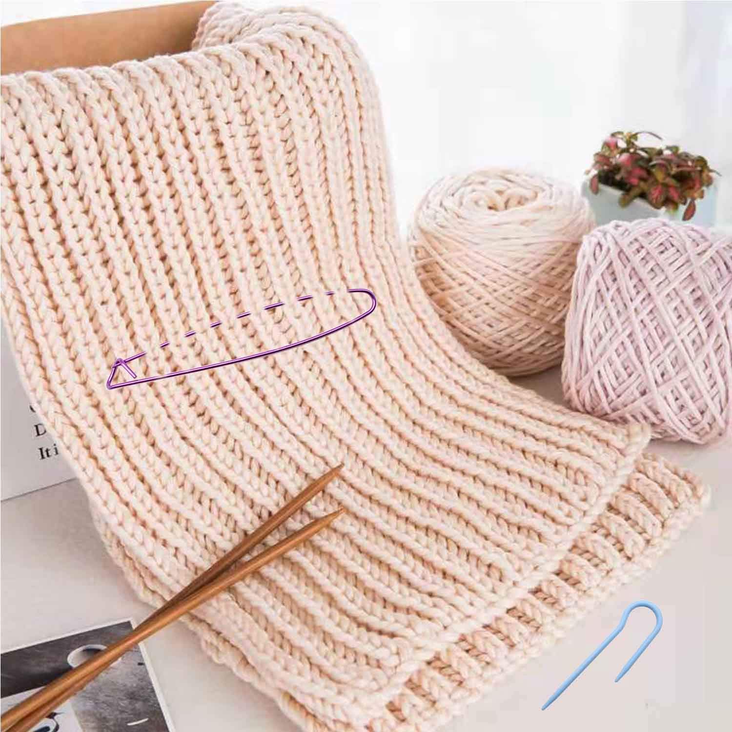 ARTISAN-SH 10 Pièces Aiguilles à Torsades Tricot Câble Stitch Aiguille Set, 3 Porte Aiguilles à Tricoter, Aiguilles à Tricoter Auxiliaire Aiguille Colorée Outils à Tricoter Pratiques