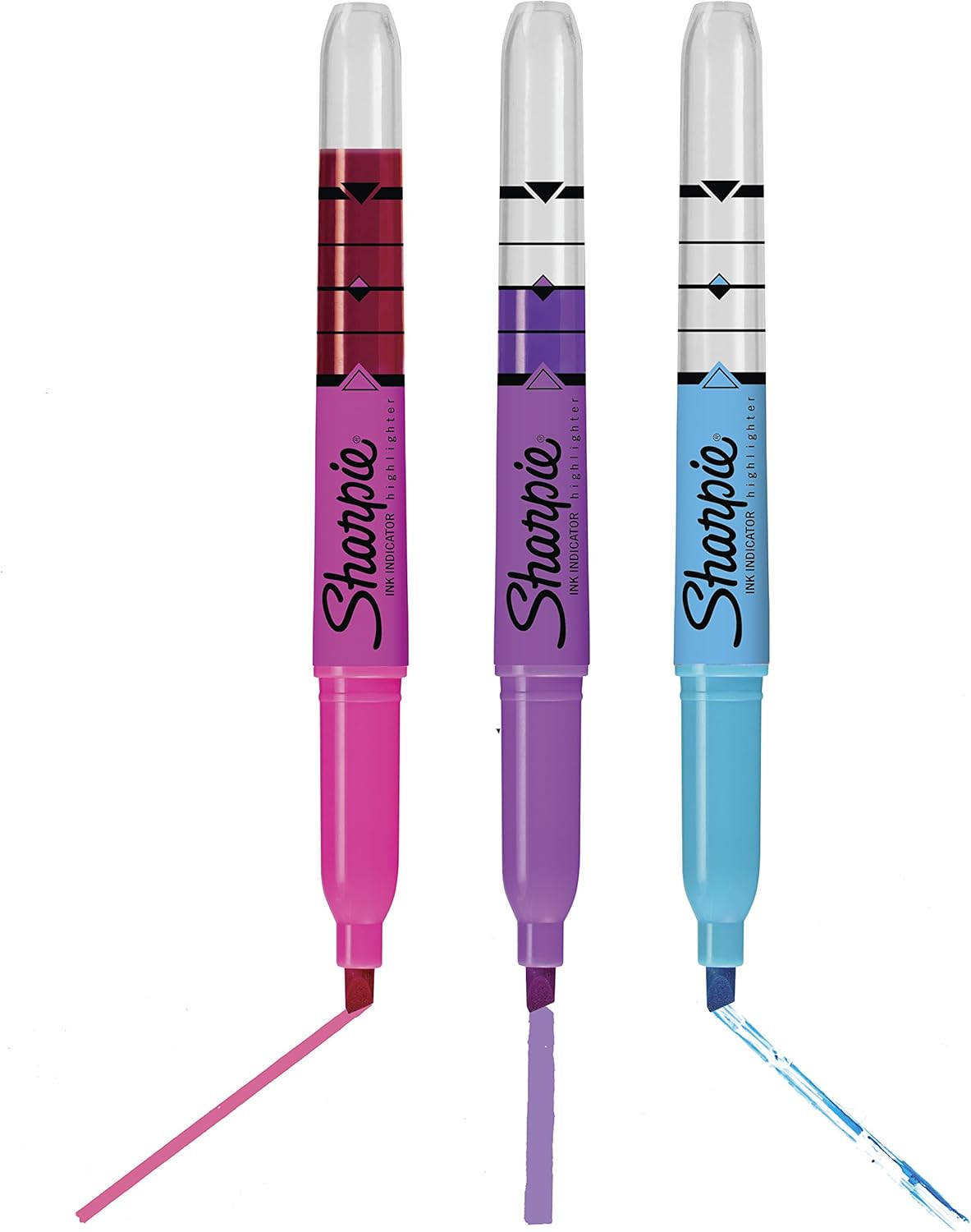 Sharpie Ink Indicator Stick Highlighters, Chisel Tip, Assorted Fluorescent, 5 Count : Office Products