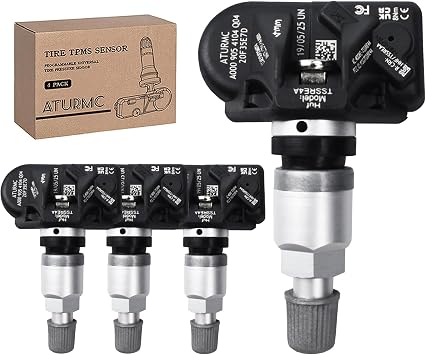 Set of 4 TPMS Sensor Tire Pressure Monitoring Sensor 433MHz Compatible with Mercedes-Benz EQA B GLE GLS GLB A CLA Replaces# A0009054104