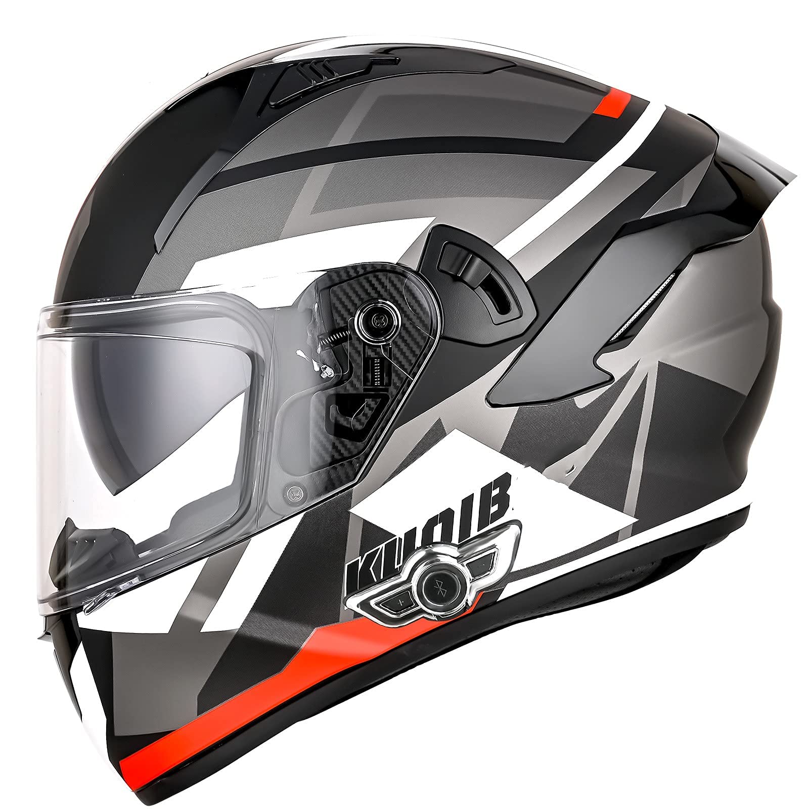 Buy NZGMA Motorcycle Bluetooth Helmet,Motorcycle Full Face Integrated Helmets,DOT/ECE Approved