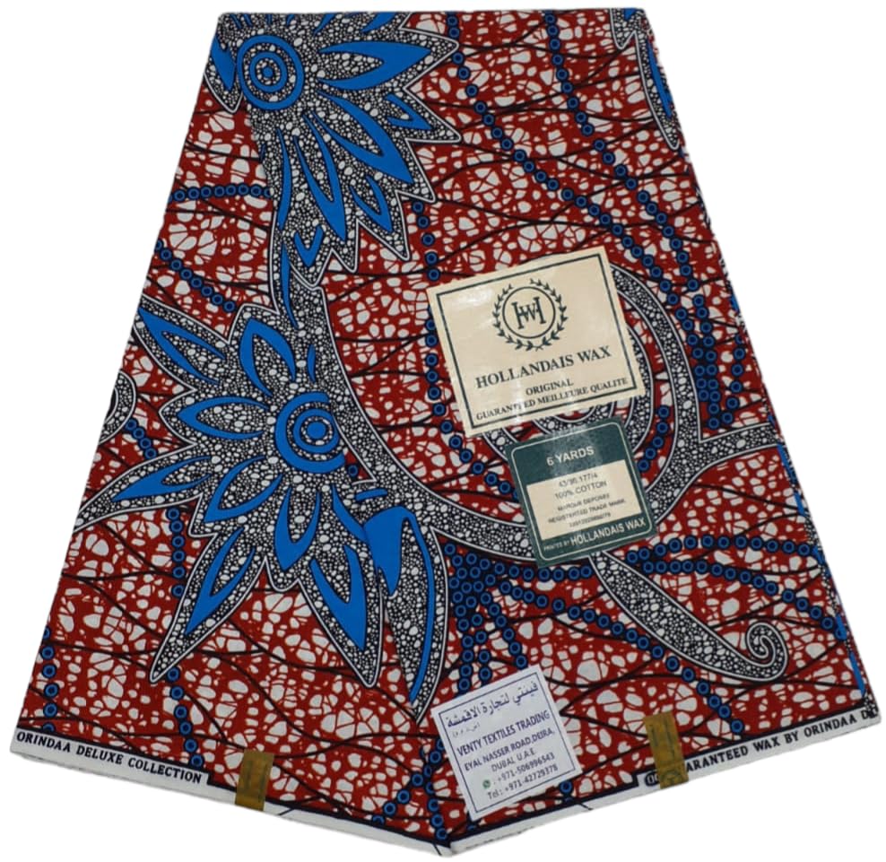 GenericAfrican Fabric 100% Cotton Ankara Print Fabric 6 Yards Best New Beautiful Design Multicolour Latest Fancy 297106