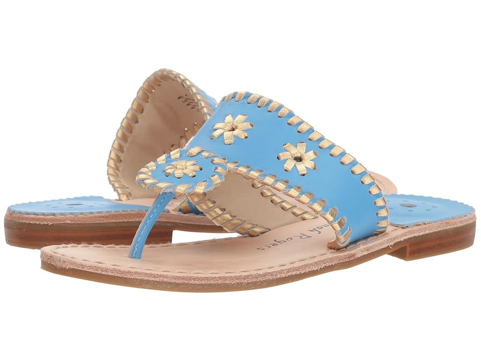 

Jack Rogers Miss Hollis (Little Kid/Big Kid) (French Blue/Gold) Women's Shoes