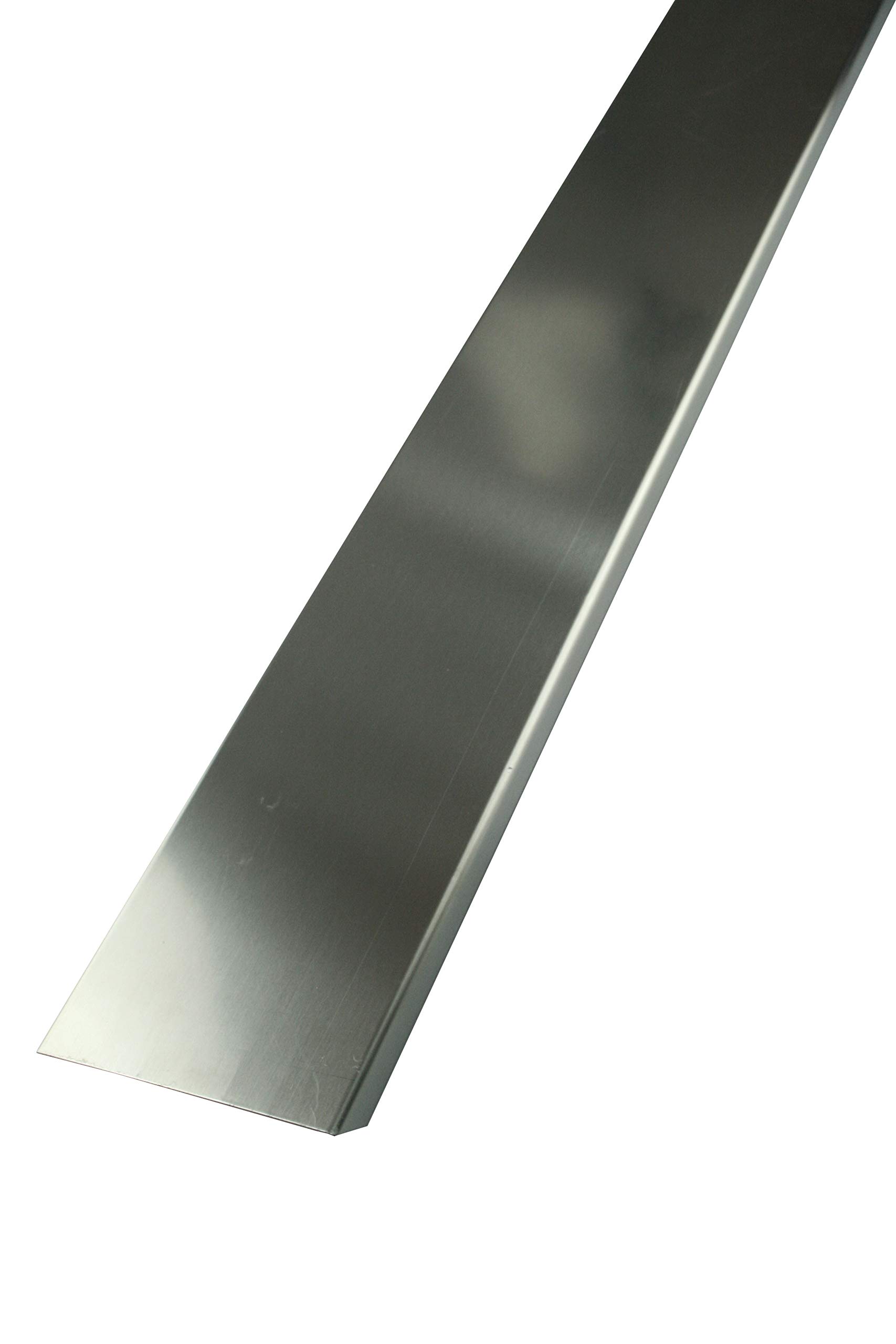 Fuchs Design Abschlussprofil für 8 cm starke Glasbausteine Edelstahl V2A gebürstet - 1,25 m Länge