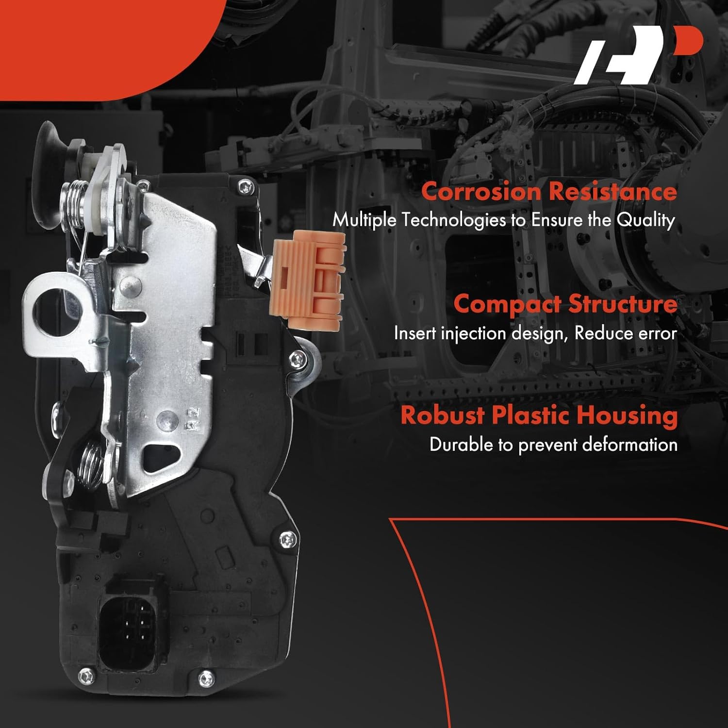 A-Premium Rear Right Passenger Side Door Lock Actuator Compatible with Buick Lucerne 2006-2010 Sedan