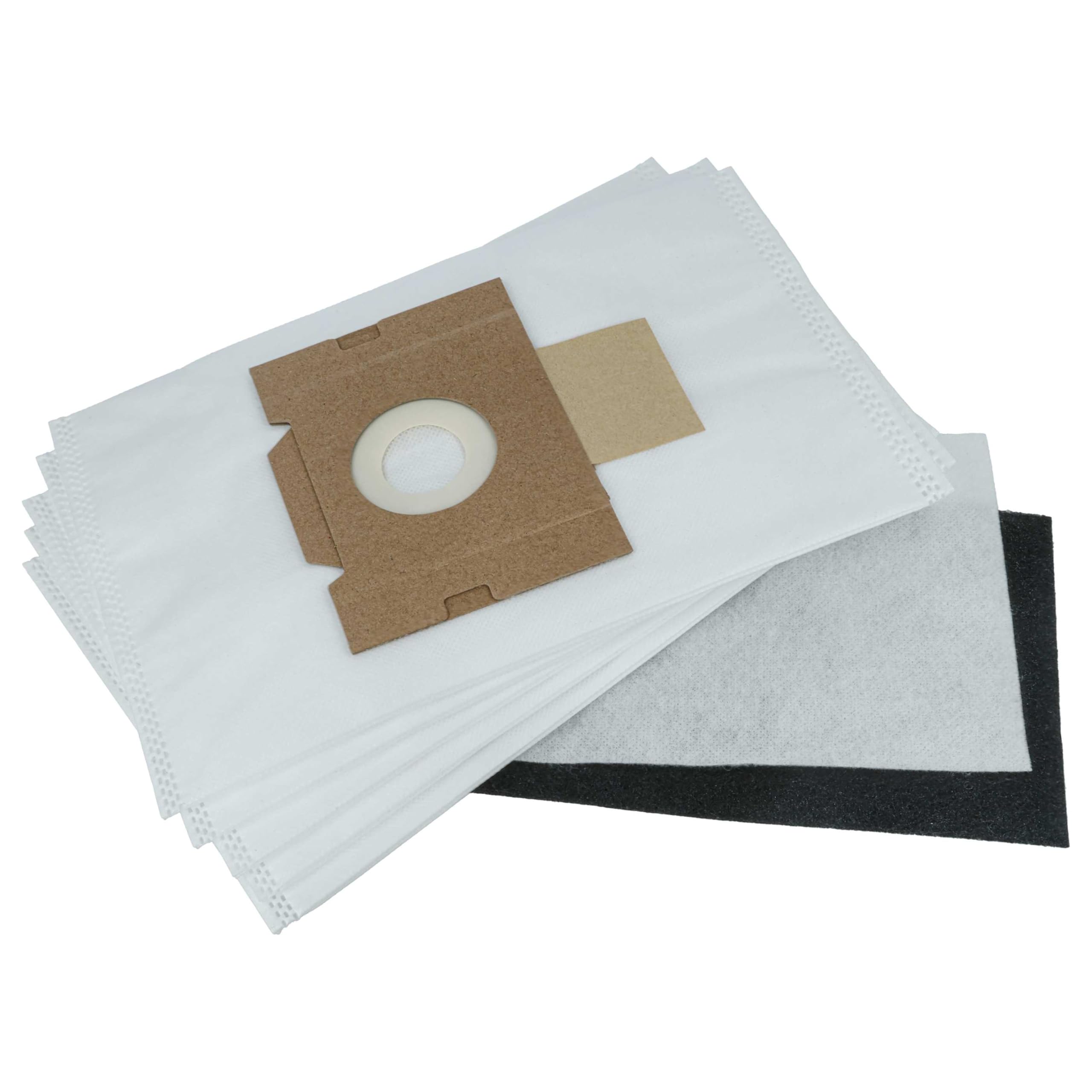 vhbw 5x Vacuum Cleaner Bag compatible with Fakir S 200, S 200 electronic, S 350, S 250, S 250 supertronic Vacuum Cleaner, 29 cm x 17.9 cm, White