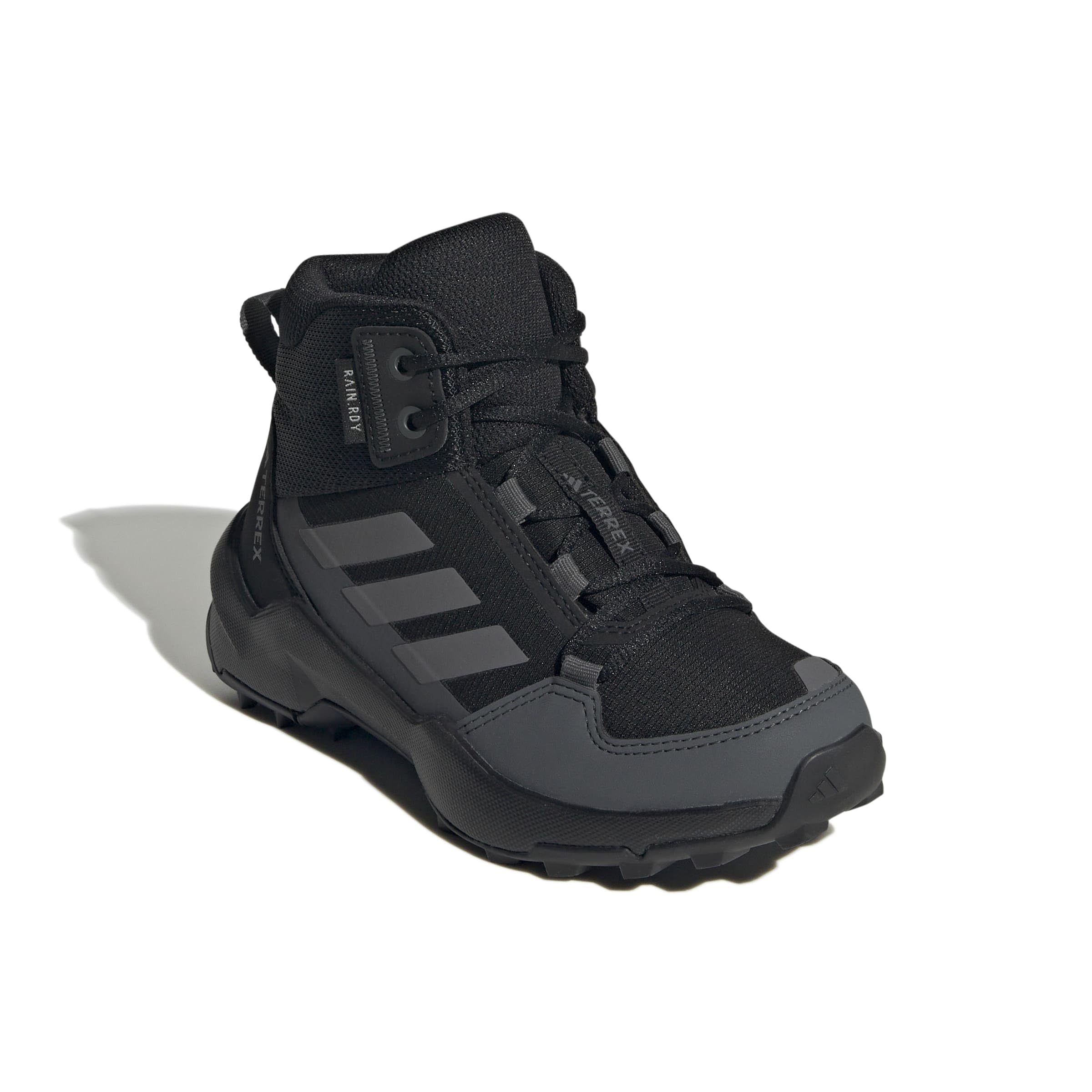 adidas Uniseks - dzieci Terrex Ax4R Mid Rain.Rdy Hiking Shoes, Core Black/Grey Four/Grey Six, 30.5 EU