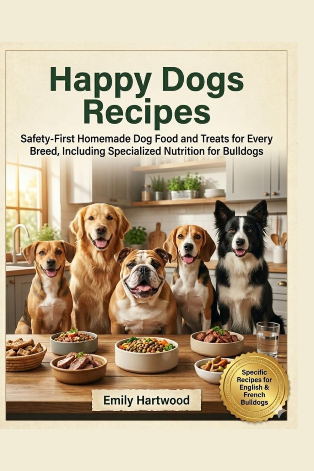 Happy Dogs Recipes: Simple & Healthy Homemade Dog Food and Treats for Every Breed, Including English & French Bulldogs