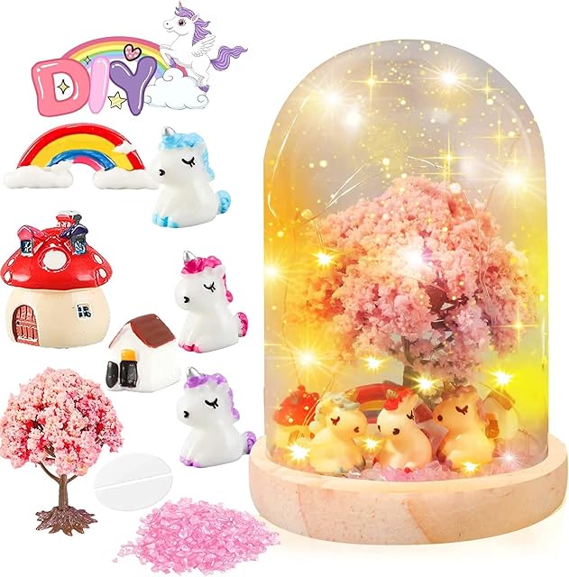 GEMKARRY Unicorn Gifts for Girls Toys Age 4 5 6 7,Unicorns Night Light Arts and Crafts for Kids Bedroom Decor Party Favor,3 to 10 Year Old Girl Gifts,Christmas Xmas Stocking Fillers for Girls Kids