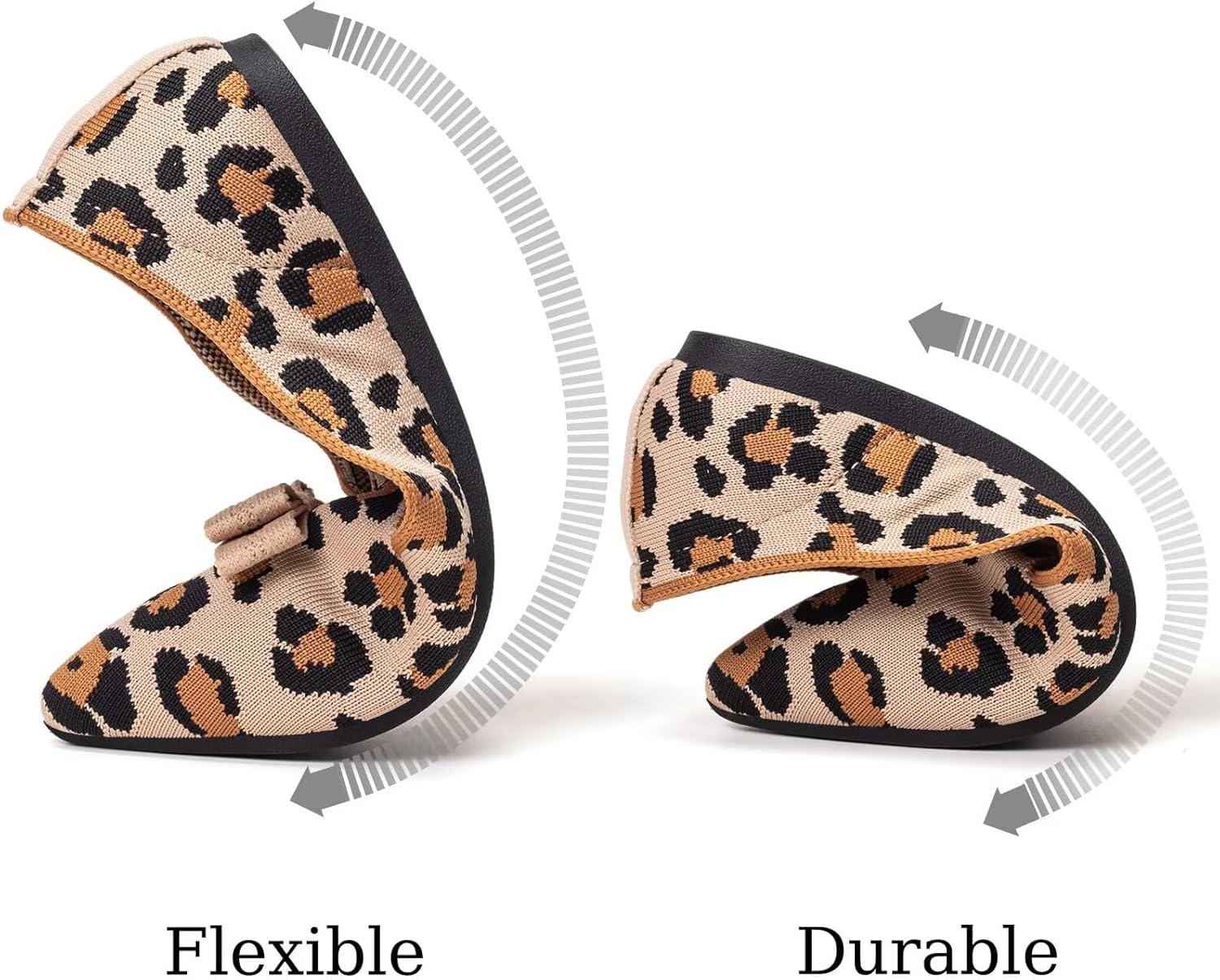 BEJINASH Women's Loafer Flats Casual Knit Fabric Lightweight Dressy Shoes Washable Elegant Pointed-Toe lace-up Bow Shoes Comfortable Ballet Shoes for Women Perfect for Daily - Image 7