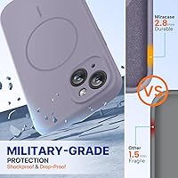 Vista 1388 de Miracase Funda diseñada para iPhone 13 Pro Max con protector de pantalla, [forro de microfibra suave antiarañazos], funda protectora de silicona