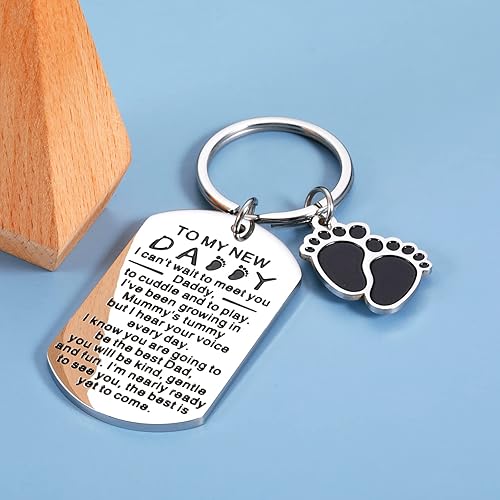 Miniatura 4 de Llavero de regalo para el nuevo papá para el embarazo, regalos para el anuncio del bebé, regalos para papá y hombres por primera vez para el día del