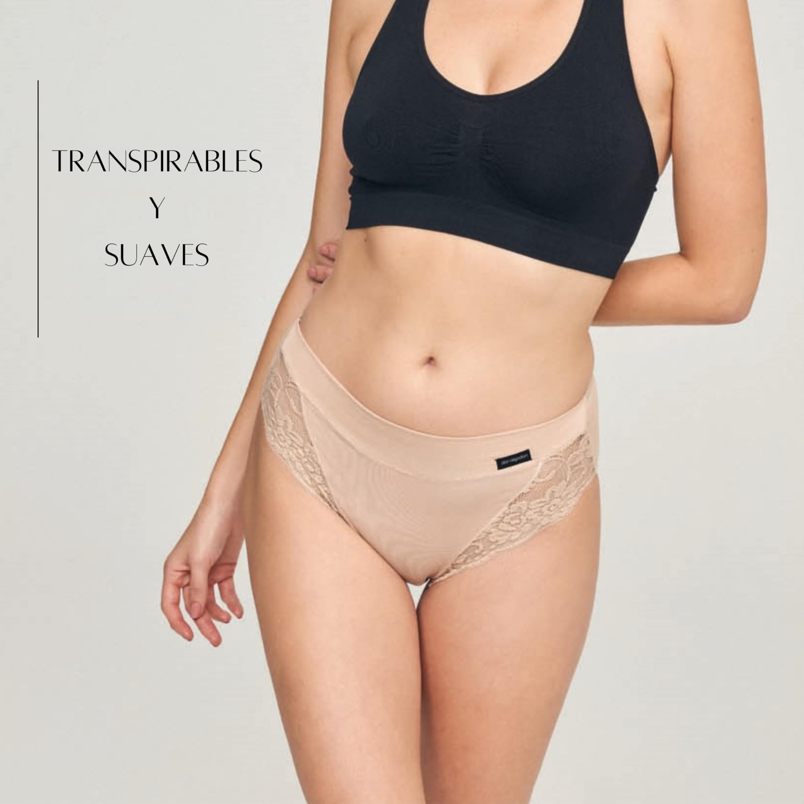 DON ALGODON | Pack 6 Bragas Mujer Tacto Extrasuave