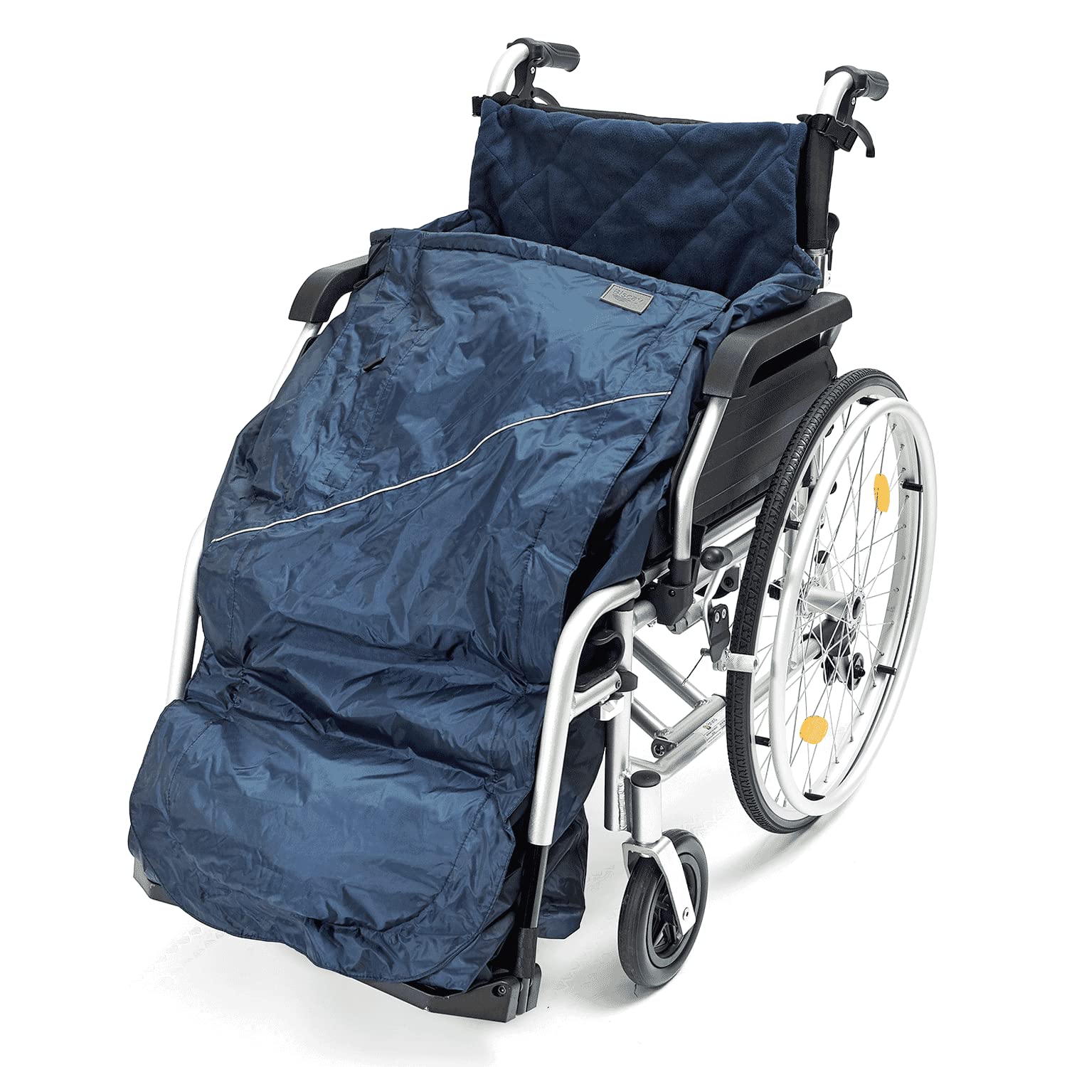 Biscay Manta para Silla de Ruedas Deluxe - XL | Impermeable Acolchado con Forro de Polar Apertura con Cremallera Lazos Ajustables con Hebilla Protección contra los Elementos para Silla de Ruedas