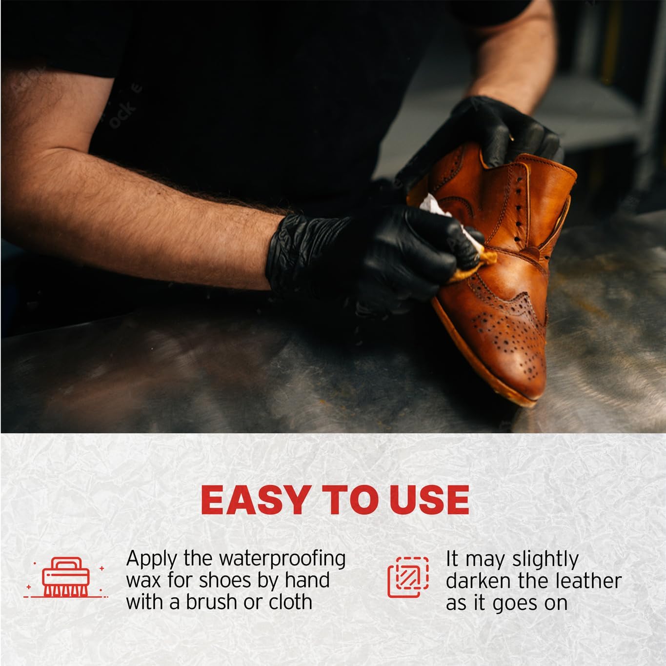 Eagle Leather Boot Wax All-Natural Beeswax Waterproofer