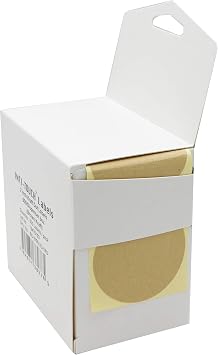 Kraft 2 Inch Dot Labels with Included Dispenser Box 500/ Dispenser Box