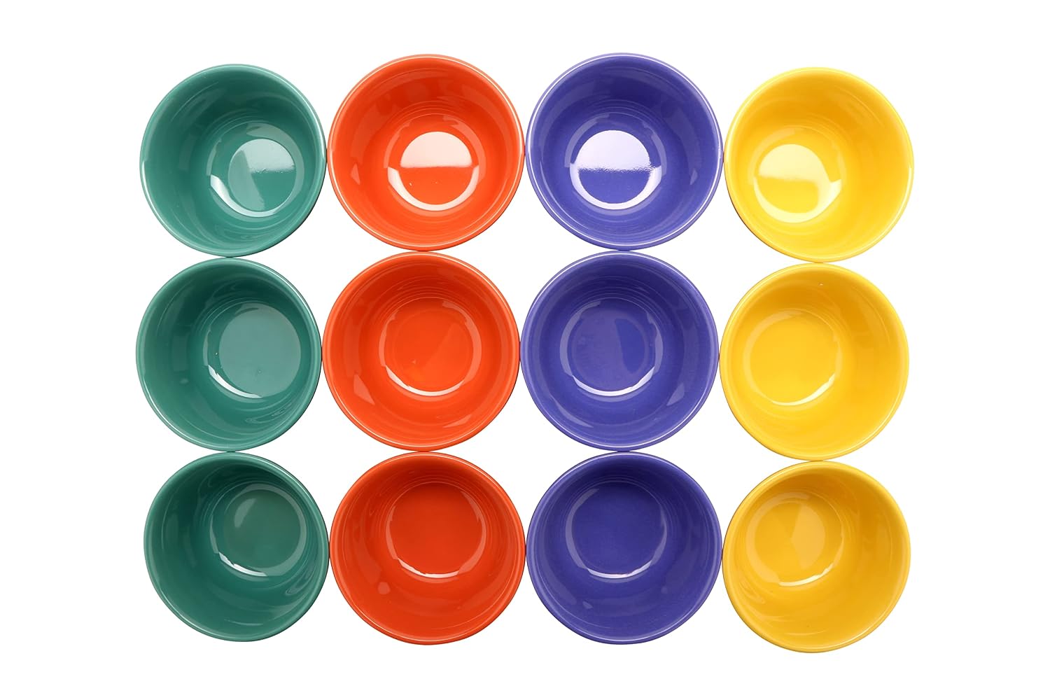 G.E.T. BC-70-MIX Melamine Bouillon Cup/Bowl, 7 Ounce, Assorted (Set of 12)