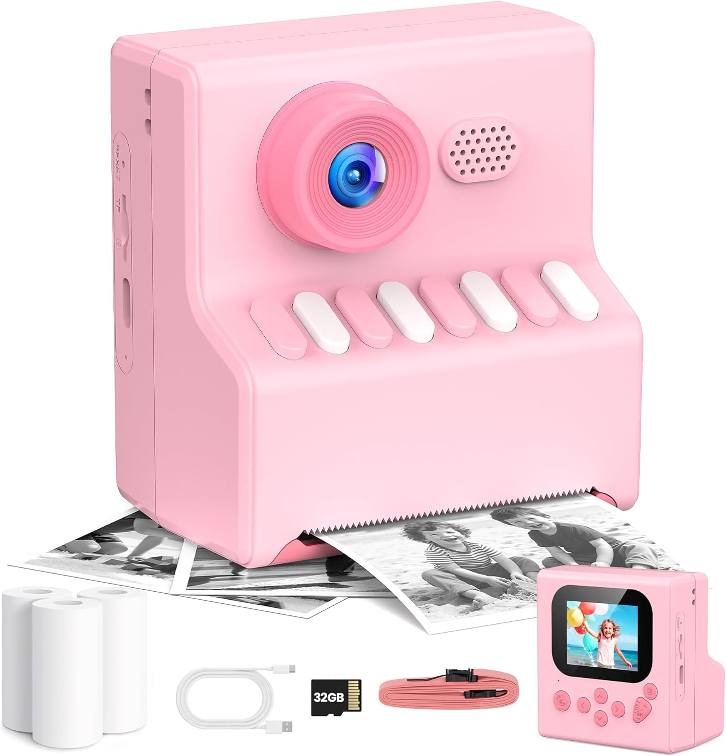 Children Digicam On the spot Print Pink: HODDRCCN On the spot Print Digicam for Children… Children Digicam On the spot Print Pink: HODDRCCN On the spot Print Digicam for Children…
