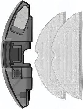 Replacement Water Tank Kit with 2 Mop Pads - Compatible with Roborock S7 MaxV Ultra, S7 MaxV, S7 Pro, G10S Pro, G10S Robot Vacuums Water Tank Accessory