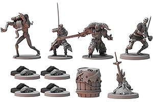 Steamforged Games: Dark Souls Epic Encounters: Bonfire & Crystal Lizard Miniatures