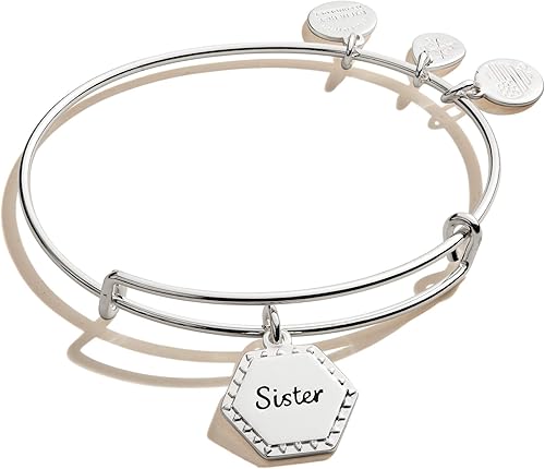 Alex and Ani - Pulsera expandible de alambre para mujer, con dije significativo, colección Because I Love You, de 2 a 3.5 pulgadas