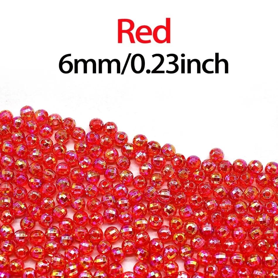 200 piezas cuentas plásticas flotantes 6mm para pesca miniatura 3