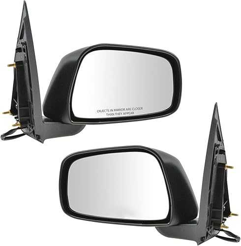 Juego de espejos retrovisores laterales con textura calefactada para Nissan Pathfinder Xterra Frontier