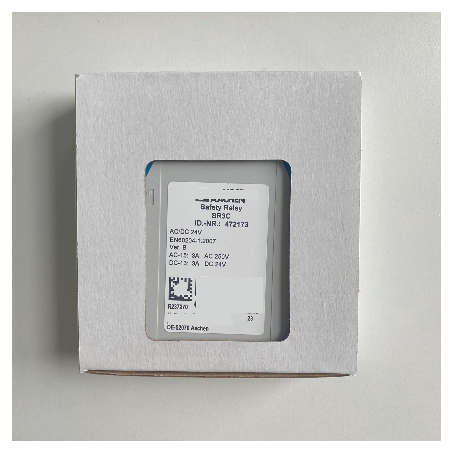 Relais de sécurité SR3C24V numéro de Commande 472173