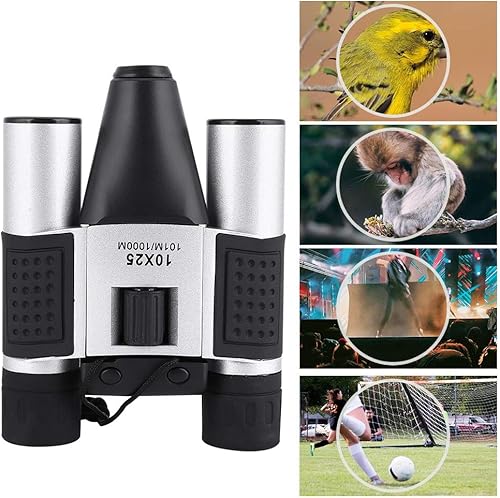 Miniatura 3 de Binocular Telescope, 10X25 High Power 1.3MP CMOS HD Binoculars for Bird WatchingCampingHikingMatch, Digital Camera Telescope DVR Video Record