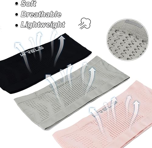 Miniatura 3 de Cinturón ruuning delgado para mujeres y hombres, bolsa de cintura de viaje ligera para correr, senderismo, ciclismo, Negro -