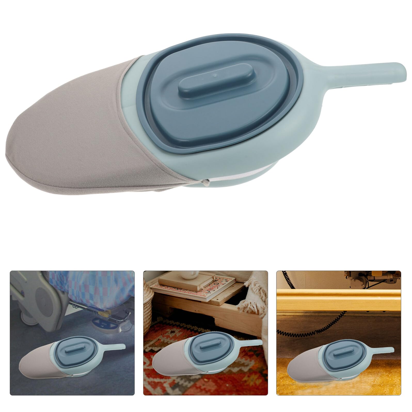 Padella per Anziani e Pazienti Design Semplice in Plastico Resistente, Forma Rotonda Compatta, Facile da Pulire per Uso Domestico e Ospedaliero Colore Casuale